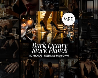 50 mörka lyxiga estetiska stockbilder | Ansiktslösa marknadsföringsbilder | Master Resell Rights | Lyxiga Instagram Reel Cover-bilder MRR PLR Boss