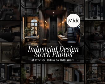65+ industrieel interieur Stockfoto's | Vastgoed en woningesthetiek | Luxe digitale marketingafbeeldingen | PLR MRR Stock Photos Real Estate