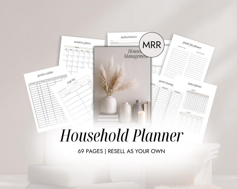 MRR Household Planner Printable Household Management Journal ...