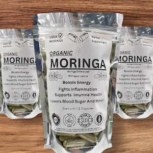 モーニングア オレイフェラ 800mg カプセル、モリンガ パウダー、モリンガ パウダー サプリメント、天然スーパーフード、生命の木、奇跡の木、ドラムスティック ツリー