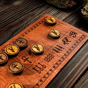 Senet Board Game, Historic board game, Egyptian strategy game, 2 players board game, Collectible board game, Handcrafted game