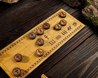 Senet Ancient Board Game, Egyptian Board Game, Traditional Board Game, Senet, Wooden Senet Board and Pieces, Senet Game, Custom Board Game
