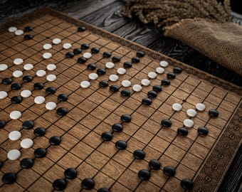 Chinese Go Game, Weiqi Board Game Set, Go Board Game, Traditional Board Game, Historic Board Game, Game Lover Gift, Strategy Game