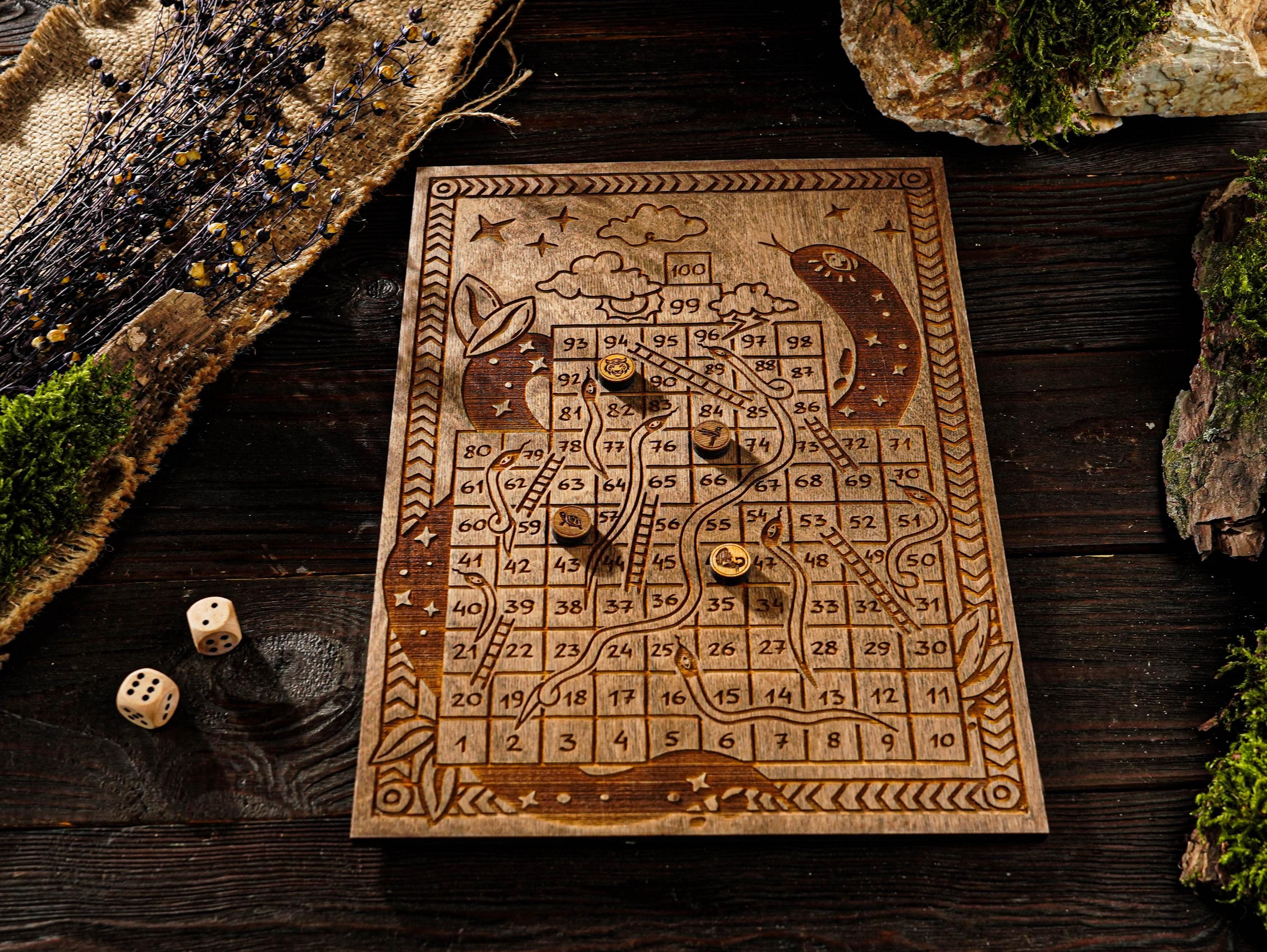Wooden Snake Ladder - Etsy