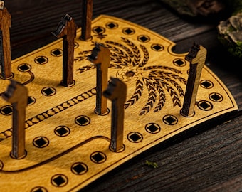 Hounds and Jackals Board Game, Historic board game, Egyptian strategy game, 2 players board game, Collectible board game, Handcrafted game