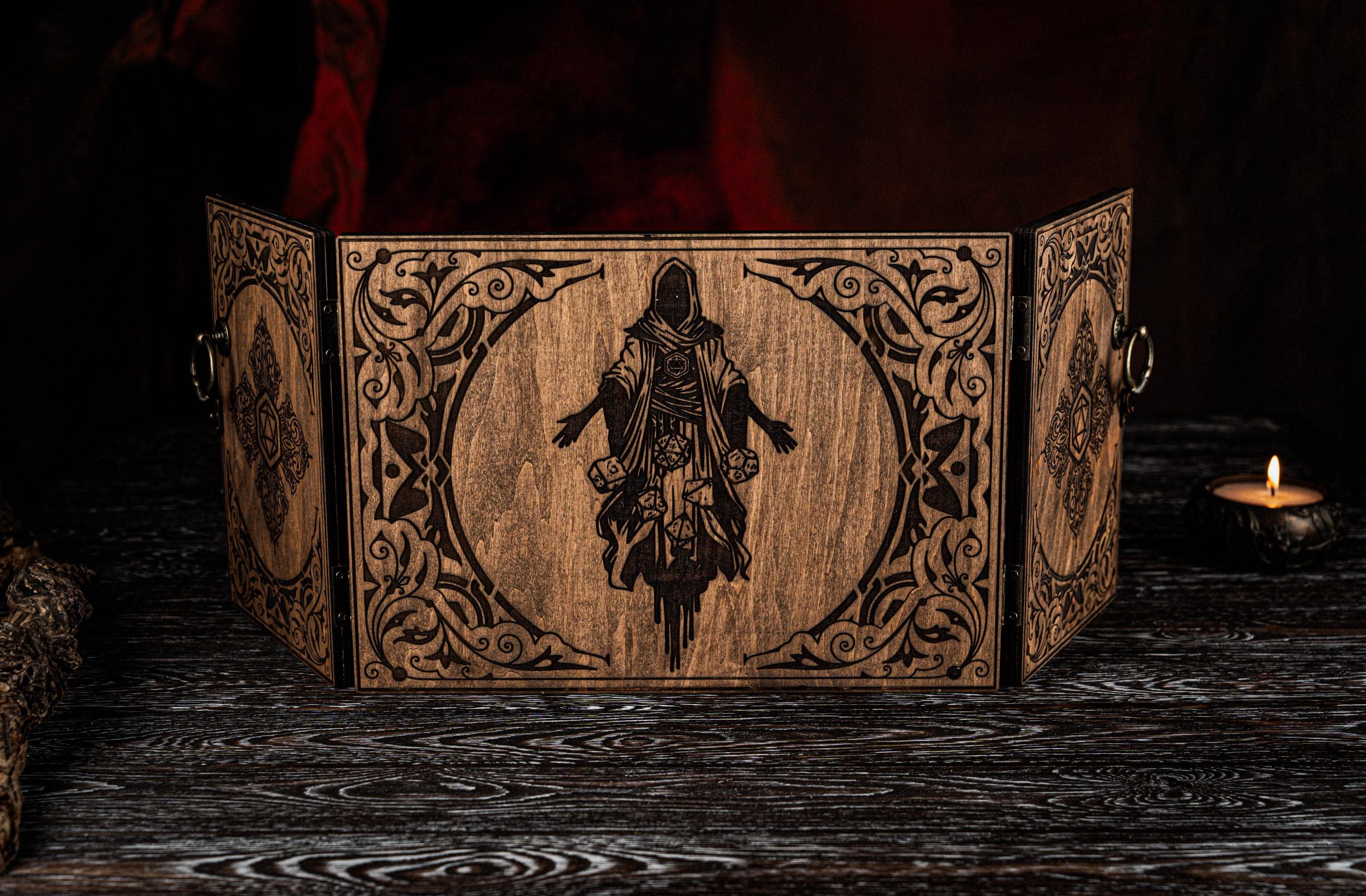 Dungeon Master Screen for Dnd, Handmade DM Screen Gift, Dungeon Dragons ...