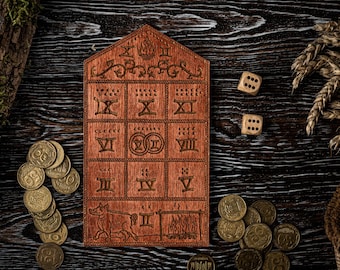 Glückshaus Board Game, House of Fortune Game, Medieval Board Game, Two Players Game, Ancient Game, Board Game Lover