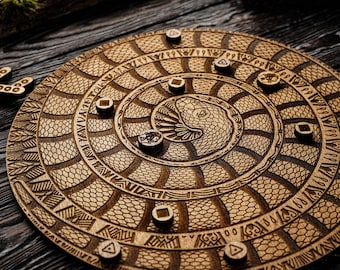 Mehen Ancient Board Game, Egypt racing game, Egyptian spiral board game, Snake game of Egypt, Historical board game, History lover game