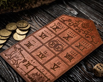 Glückshaus Board Game, House of Fortune Game, Medieval Board Game, Two Players Game, Ancient Game, Board Game Lover