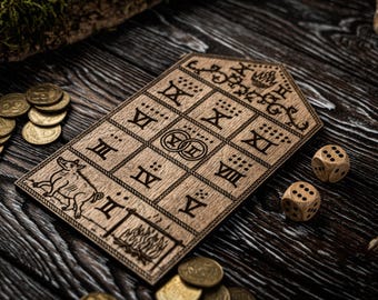 Glückshaus Board Game, House of Fortune Game, Medieval Board Game, Two Players Game, Ancient Game, Board Game Lover