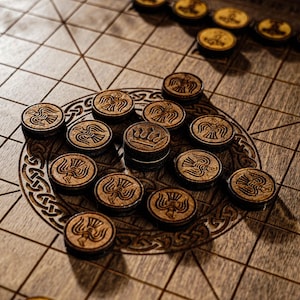 Viking Chess, Hnefatafl tabletop game, Viking strategy game, Norse board game, Tafl board game, Viking gift, Board game lover, Historic gift