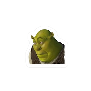 Décalcomanies en vinyle Shrek Kiss - Art mural amusant, sticker pour décoration, cadeau pour les fans de Shrek, décalcomanies pour ordinateur portable, stickers pour voiture, décoration d'intérieur
