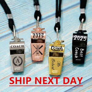 Personalized Sport Gift for Coach, Personalised Whistle with Engraving, Sports gifts Christmas Gifts, Teacher Appreciation Gifts for Coach