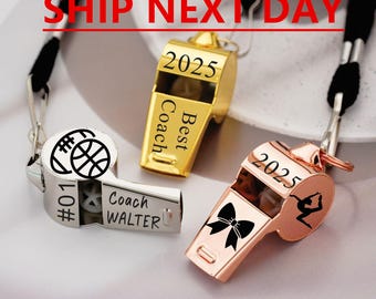 Personalized Sport Gift for Coach, Personalised Whistle with Engraving, Sports gifts Christmas Gifts, Teacher Appreciation Gifts for Coach