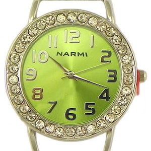 Round Rhinestone Solid Bar Watch Faces for Interchangeable Bracelet Watch