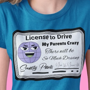 Shirt 16e verjaardag, grappig tienershirt, Sweet 16-humor, drijvende ouders Crazy Tee, cadeau-idee tiener, sarcastisch tienershirt, Licence To Irrige