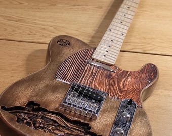 Hand made Guitar E-Gitarre Telecaster Steel Unikat