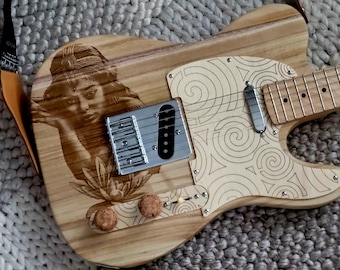 Handmade Telecaster Style Electric Guitar, Unique Item