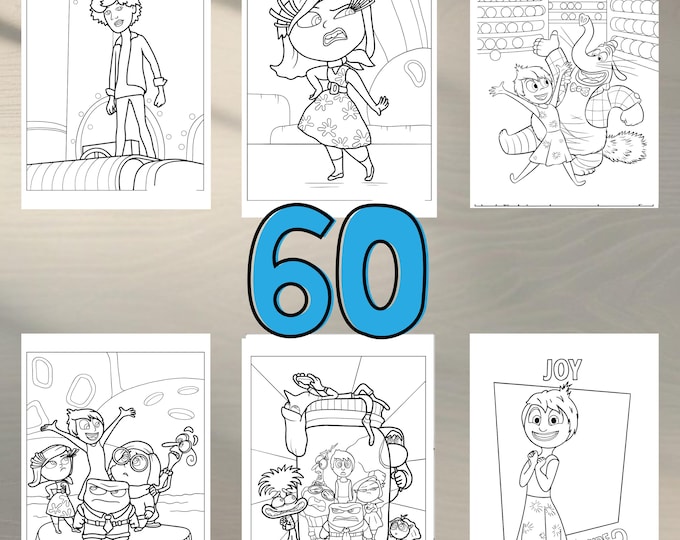 Inside Out Coloring Pages | Printable Kids' Activity PDF, Coloring Book ...
