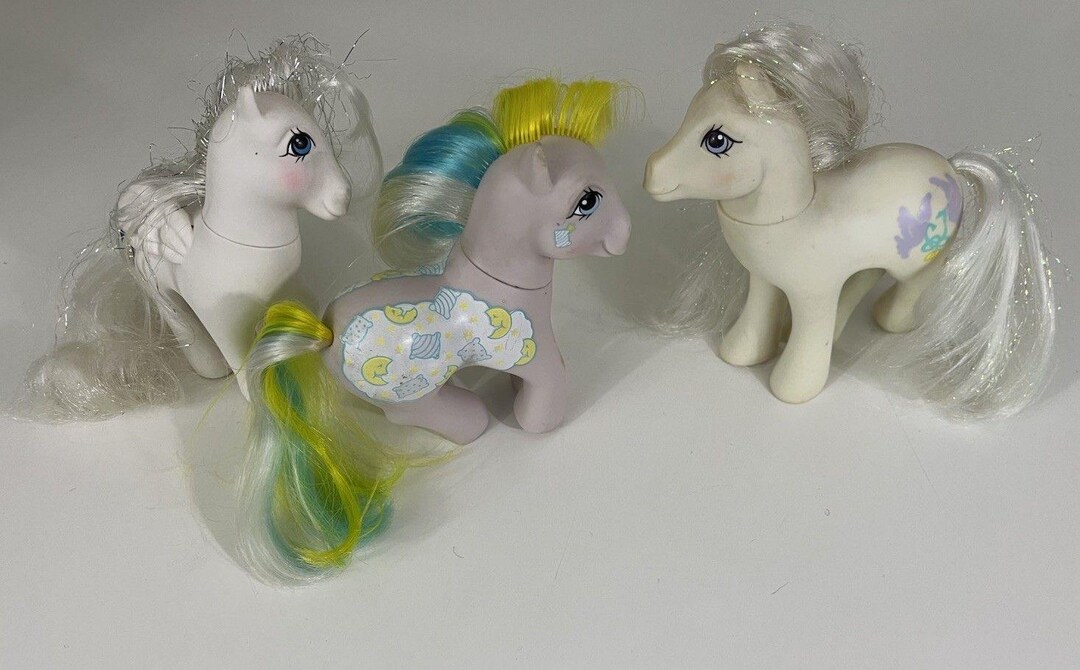 My Little Ponies G1 Bundle 87 Princess Tiffany 87 Pillow Talk & 89 Pony ...