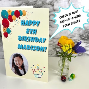 Personalisierte Poesie Geschenk Geburtstag Grußkarte Feier Individuelles Original Schriftzug Geschenk Maßgeschneiderte Reim Gedicht Besonderes Andenken Geschenk