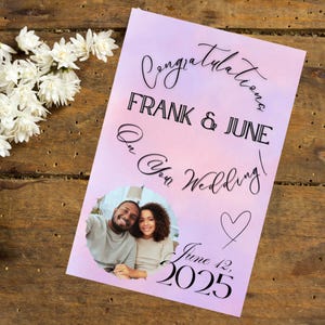 Digitales Gedicht Hochzeitstag Grußkarte Angepasst Original Brautpaar Schreibgeschenk Personalisierte Reim Poesie Einzigartiges druckbares Andenken