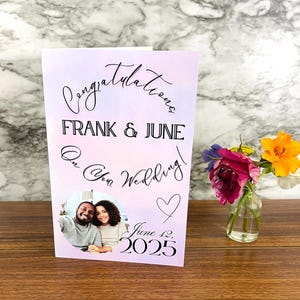 Poème personnalisé carte de voeux de mariage célébration cadeau d'écriture d'amour original personnalisé poème rimé sur mesure souvenir personnalisé