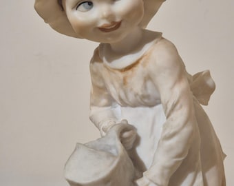 Giuseppe Almani Florence 蓮の花 赤ちゃん オブジェ Italian Florentine Giuseppe Armani 1988 Florence Figurine Made in