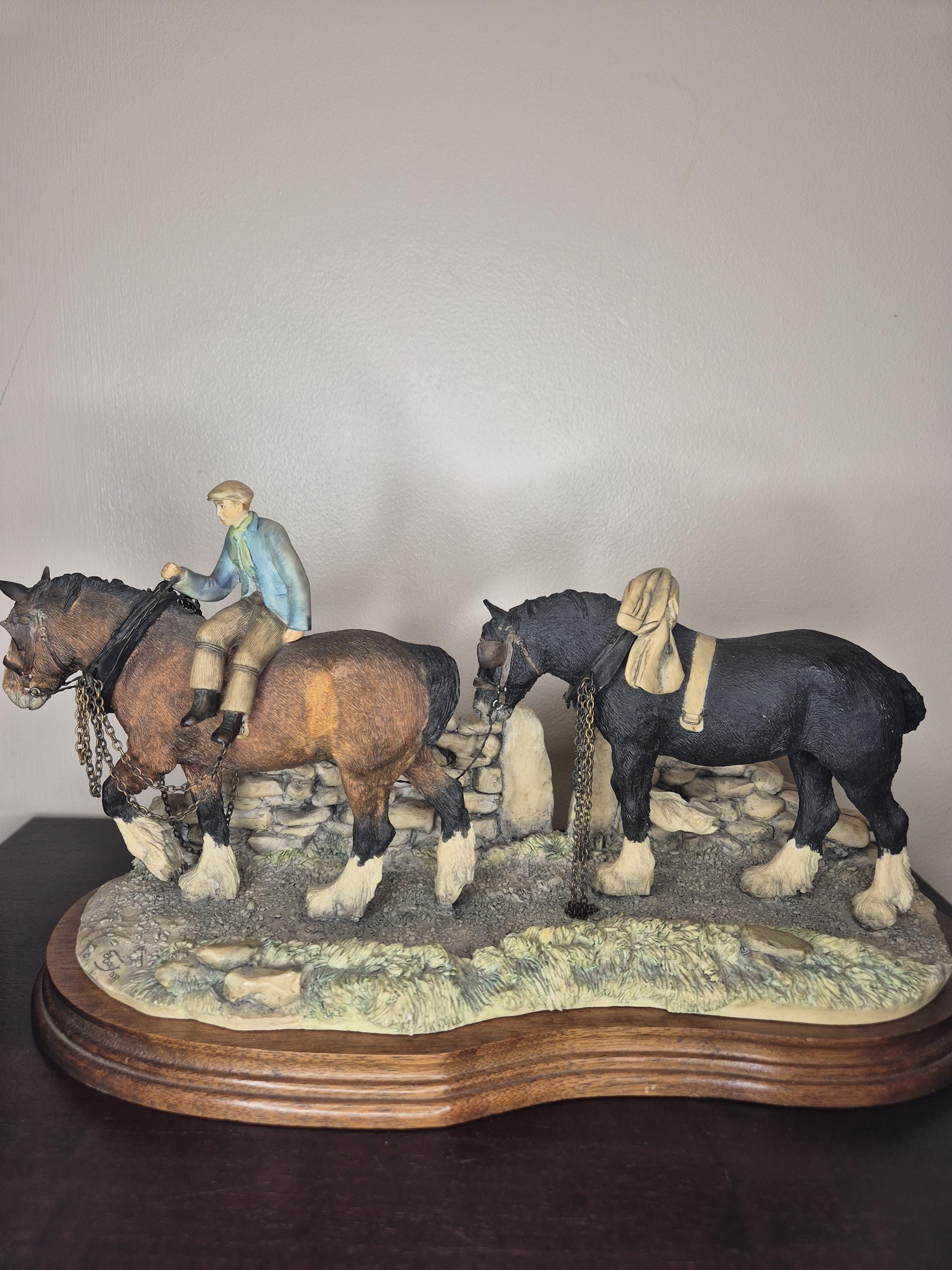 BORDER FINE ARTS 馬と騎手の置物 Border Fine Arts Horses | eBay