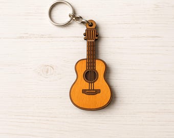 Guitar Keychain SVG Design: Laser Cut Files (Digital Download)