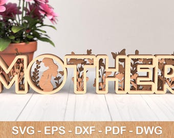 Mother's Day Laser Cut File: 3D Floral SVG Template (Digital Download)