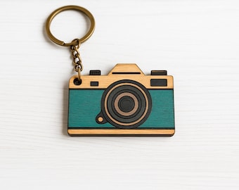 Mini Camera Photo Keychain SVG Design: Laser Cut Files (Digital Download)