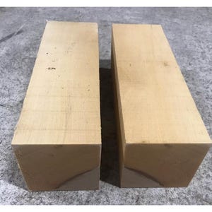 4” x 4” x 8”  Pennsylvania Birch Turning Blanks whittling wood Sealed with Wax Qty 2