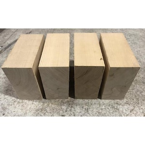 Cuencos en blanco para torneado de fresno de 6” x 6” x 3” para tallado de pasatiempos, cantidad 4