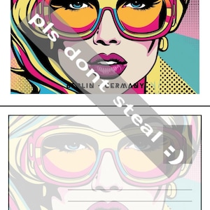 Cartolina Pop Art digitale Berlino Germania