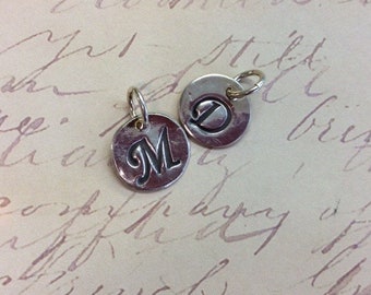 Pure Silver Wax Stamp Initial-Round