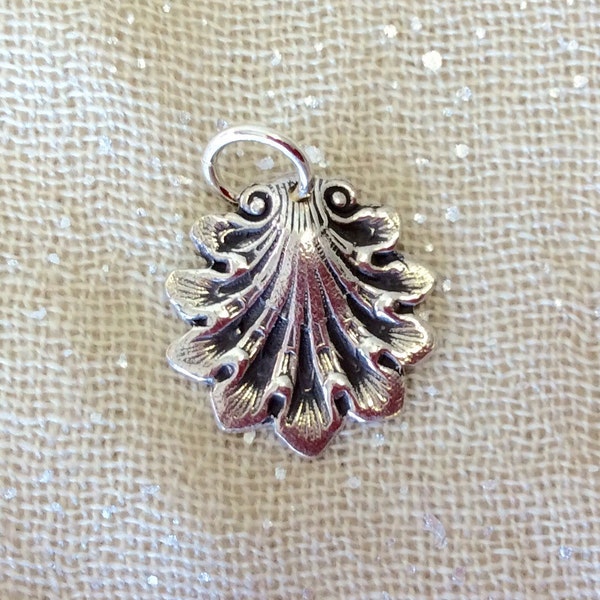 Pure Silver Shell Charm
