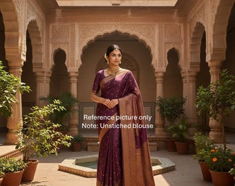 Exquisite Kanchipuram Semi-Silk Saree