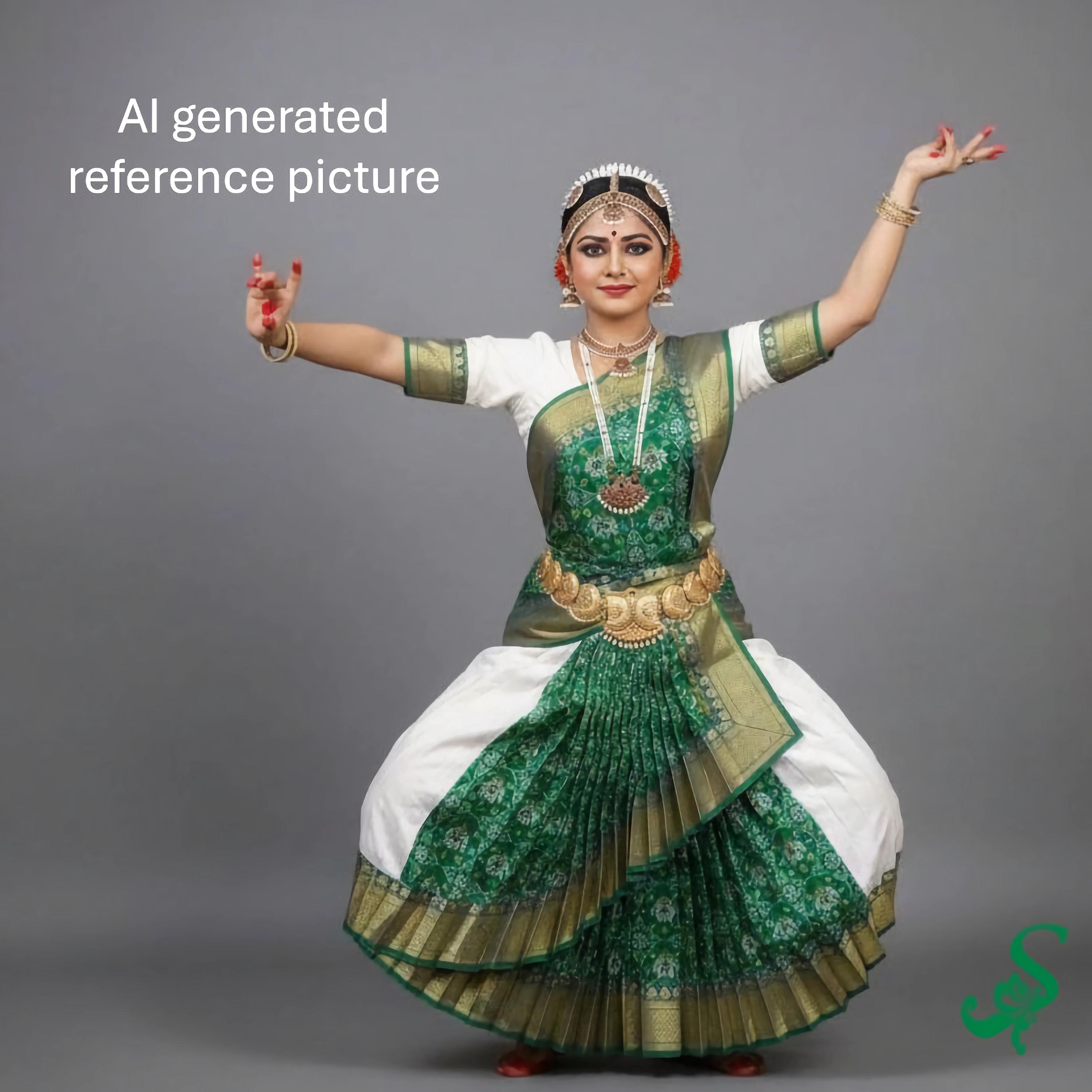 Green Bharatanatyam Costume - Etsy