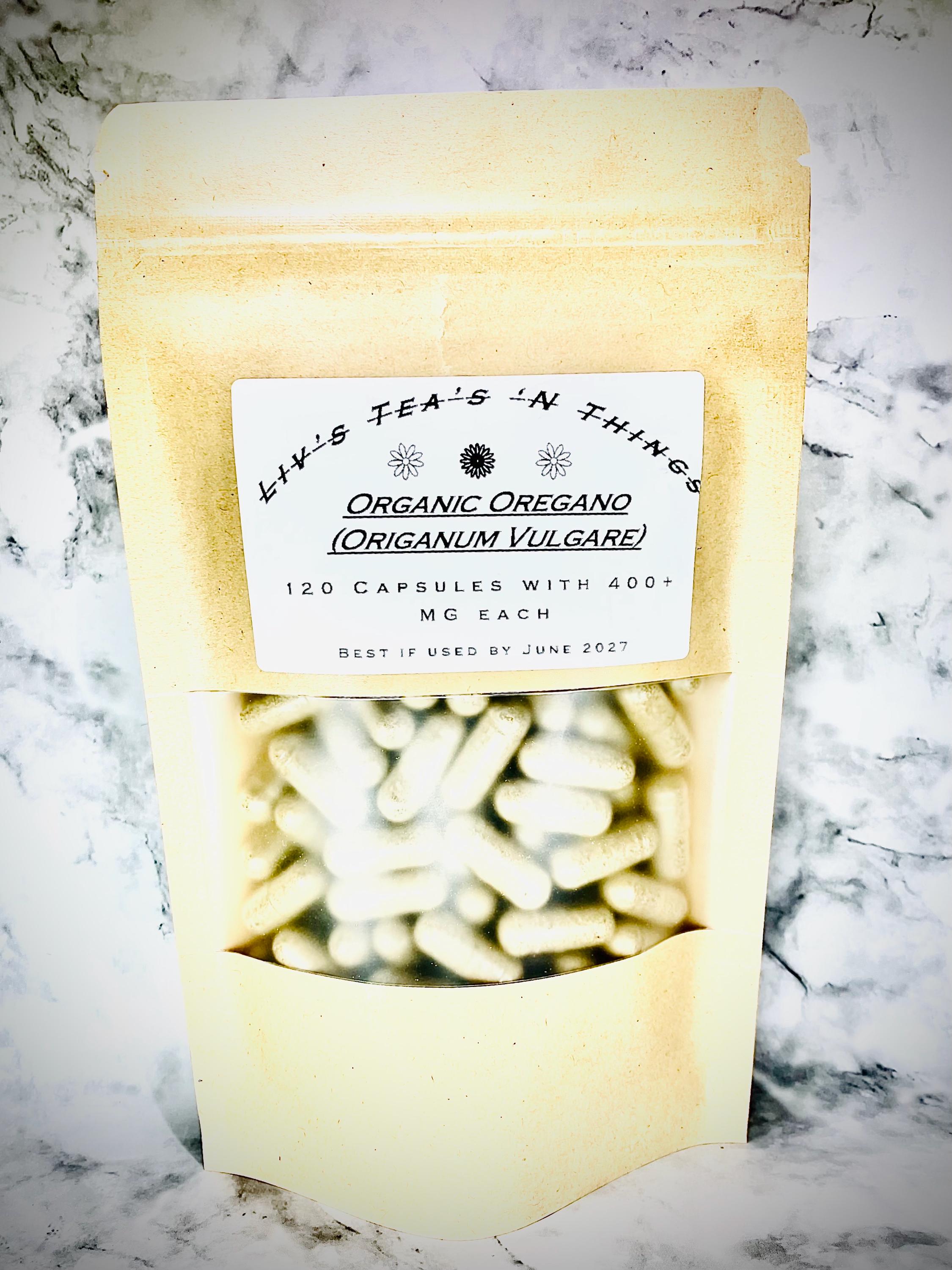 Organic Oregano (Origanum Vulgare) Supplements 400+ MG each