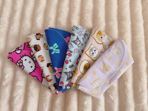 Handmade Padded Glasses Case | Soft Fabric, Sanrio & Floral Designs