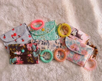 Monedero floral hecho a mano Mini cartera pulsera