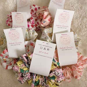 Kawaii Hair Scrunchie: Sweet Kittens, Cherries, Hearts