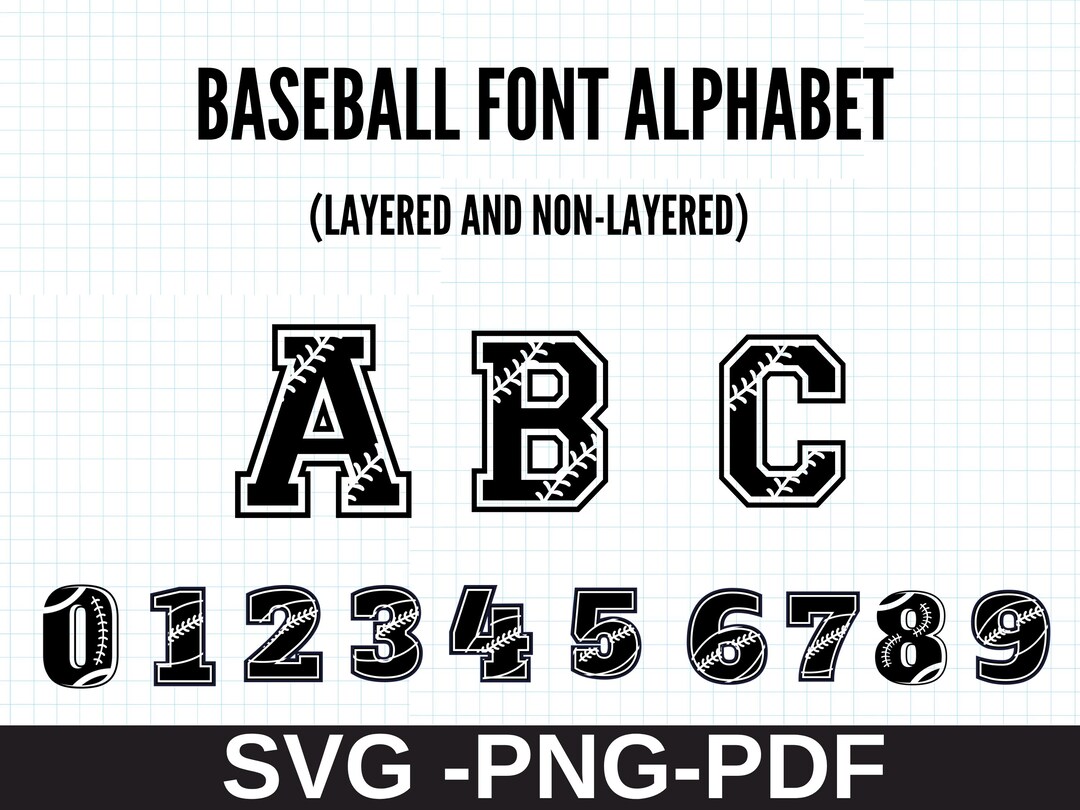 Baseball Font Svg, Baseball Team Svg, Baseball Mom Svg, Softball Svg ...