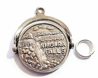 Tower Hotel Niagara Falls Sterling Silver Vintage Charm For Bracelet