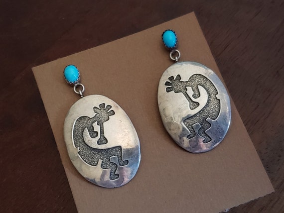 Vintage Southwestern Sterling Silver and Turquois… - image 10