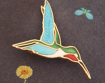 Broche Barrette Ancienne – Strass Vert émeraude Et Métal Argenté – Style Empire