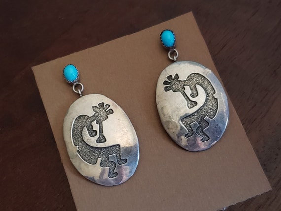 Vintage Southwestern Sterling Silver and Turquois… - image 7