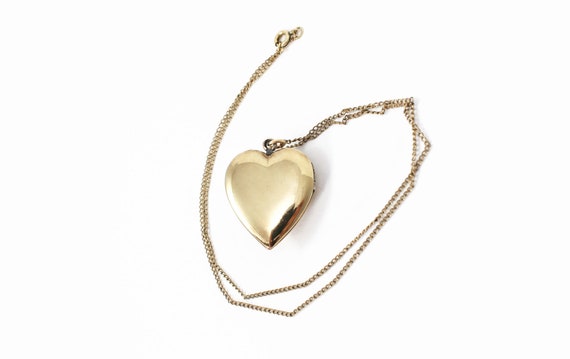 Vintage Gold Gilt Sterling Silver Heart Shaped Lo… - image 10