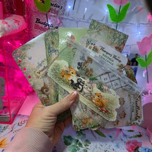 Woodland friends collection | budget trackers for cash stuffing
